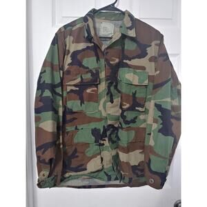 Unisex Military Issue Combat Camo BDU Top  size Small
